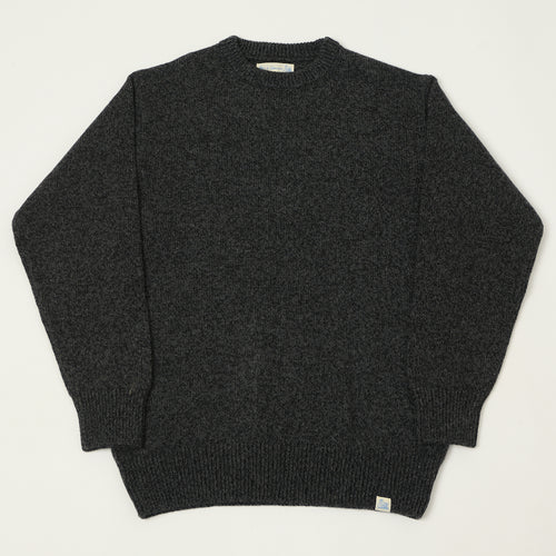 Merz b. Schwanen 'Good Basics' Wool Cashmere Knit Pullover - Grey Melange/Black