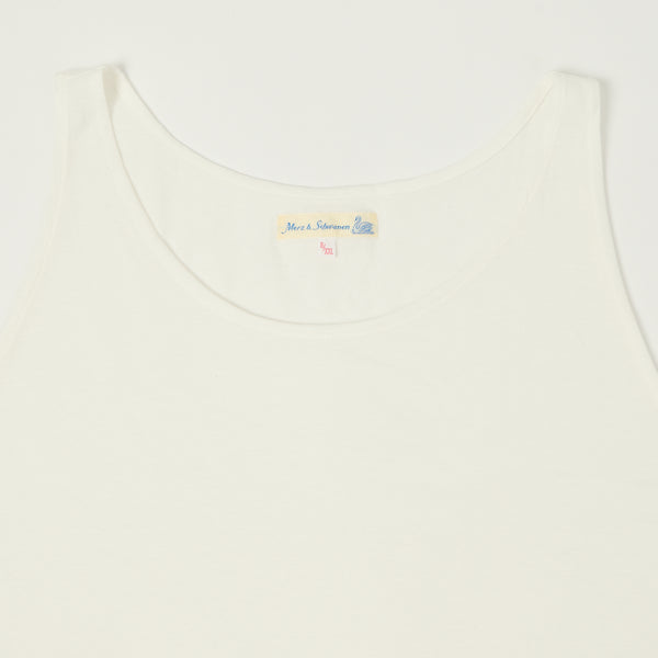 Merz b. Schwanen 136 Lightweight Tank Top - White