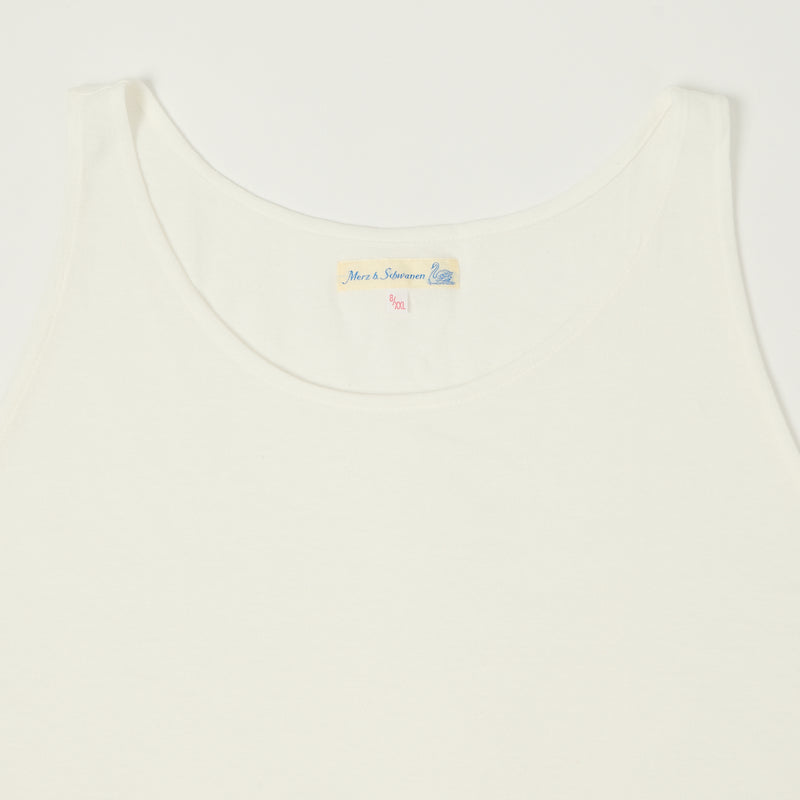 Merz b. Schwanen 136 Lightweight Tank Top - White
