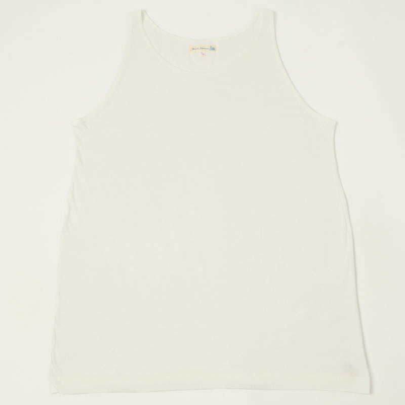 Merz b. Schwanen 136 Lightweight Tank Top - White