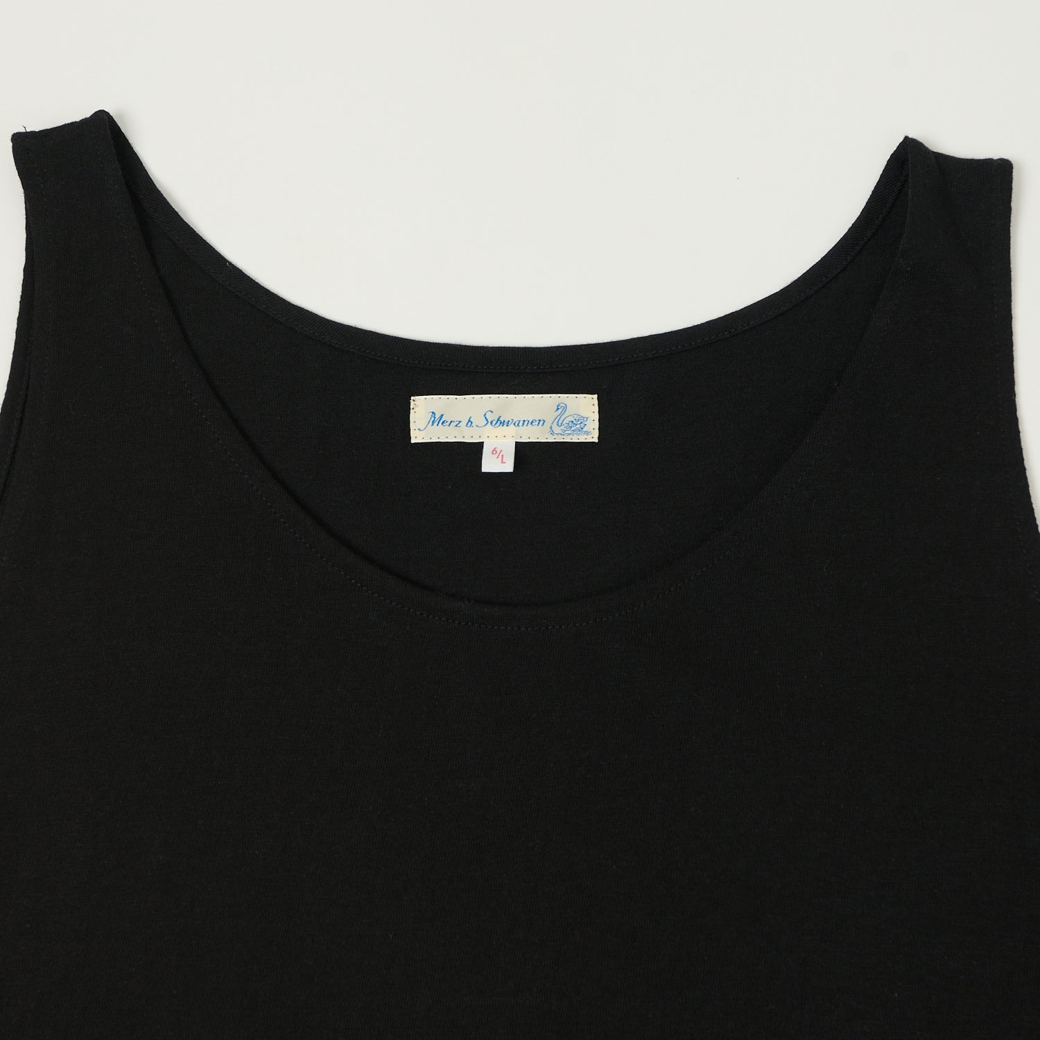 Merz b. Schwanen 136 Lightweight Tank Top - Deep Black