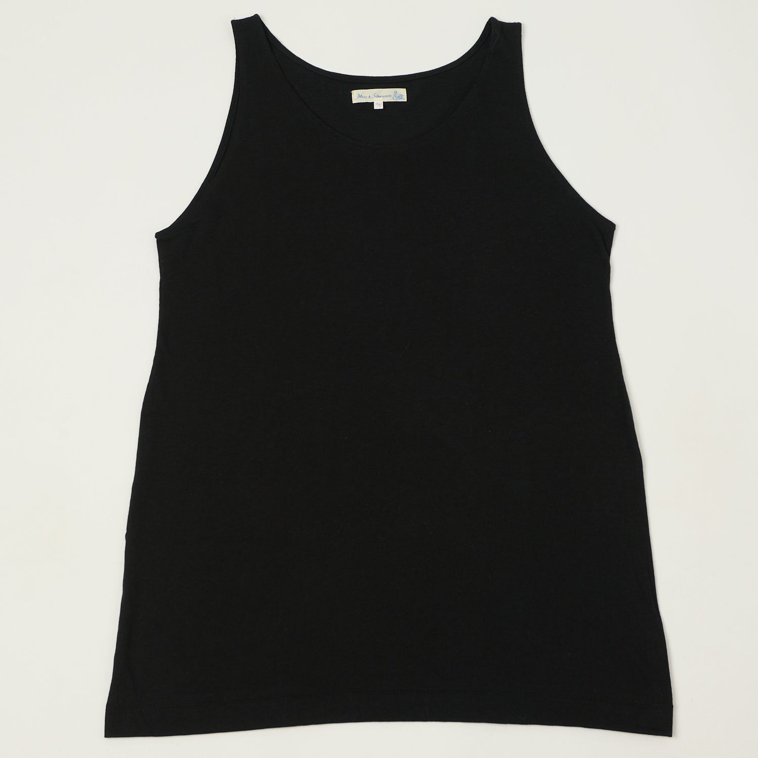 Merz b. Schwanen 136 Lightweight Tank Top - Deep Black