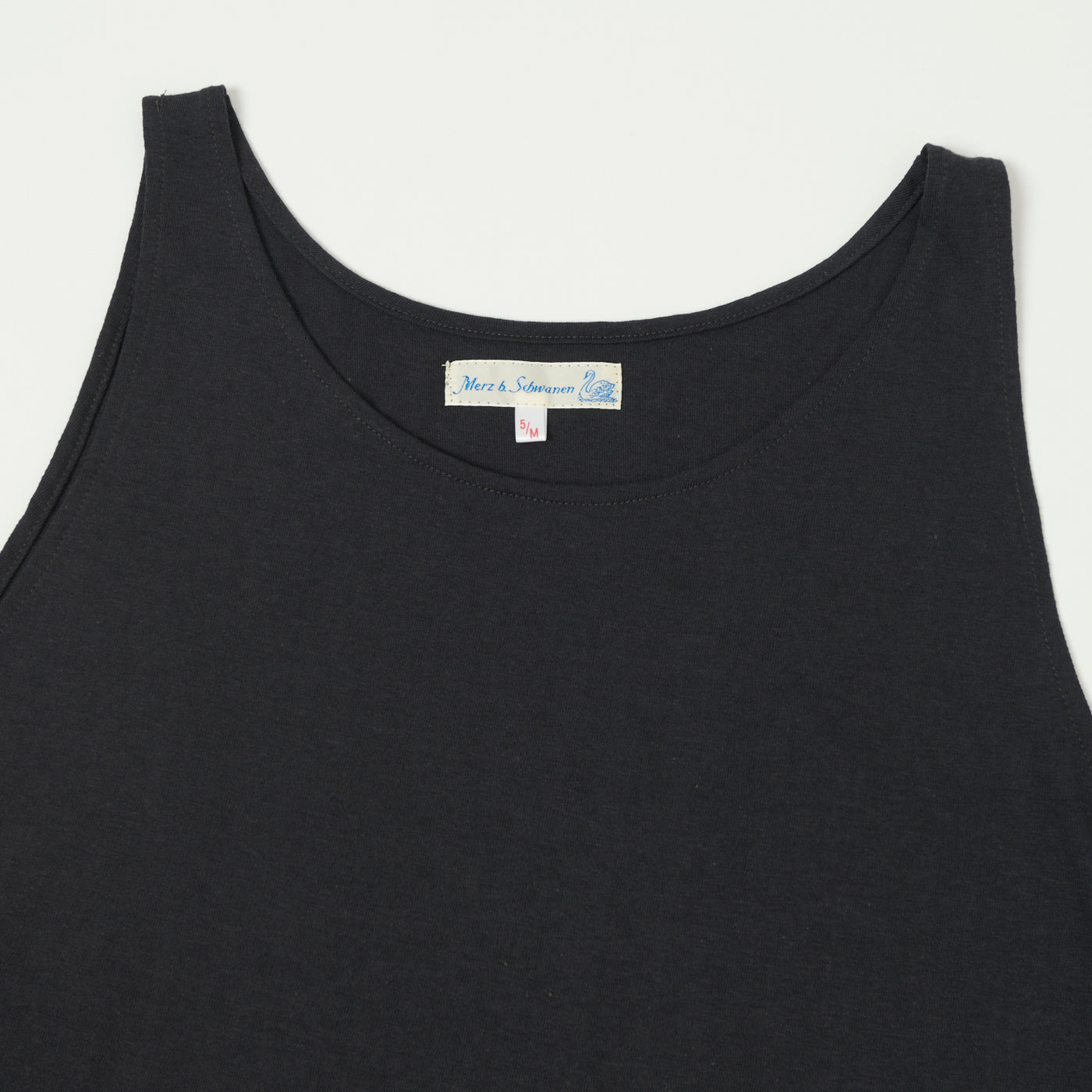 Merz b. Schwanen 136 Lightweight Tank Top - Charcoal