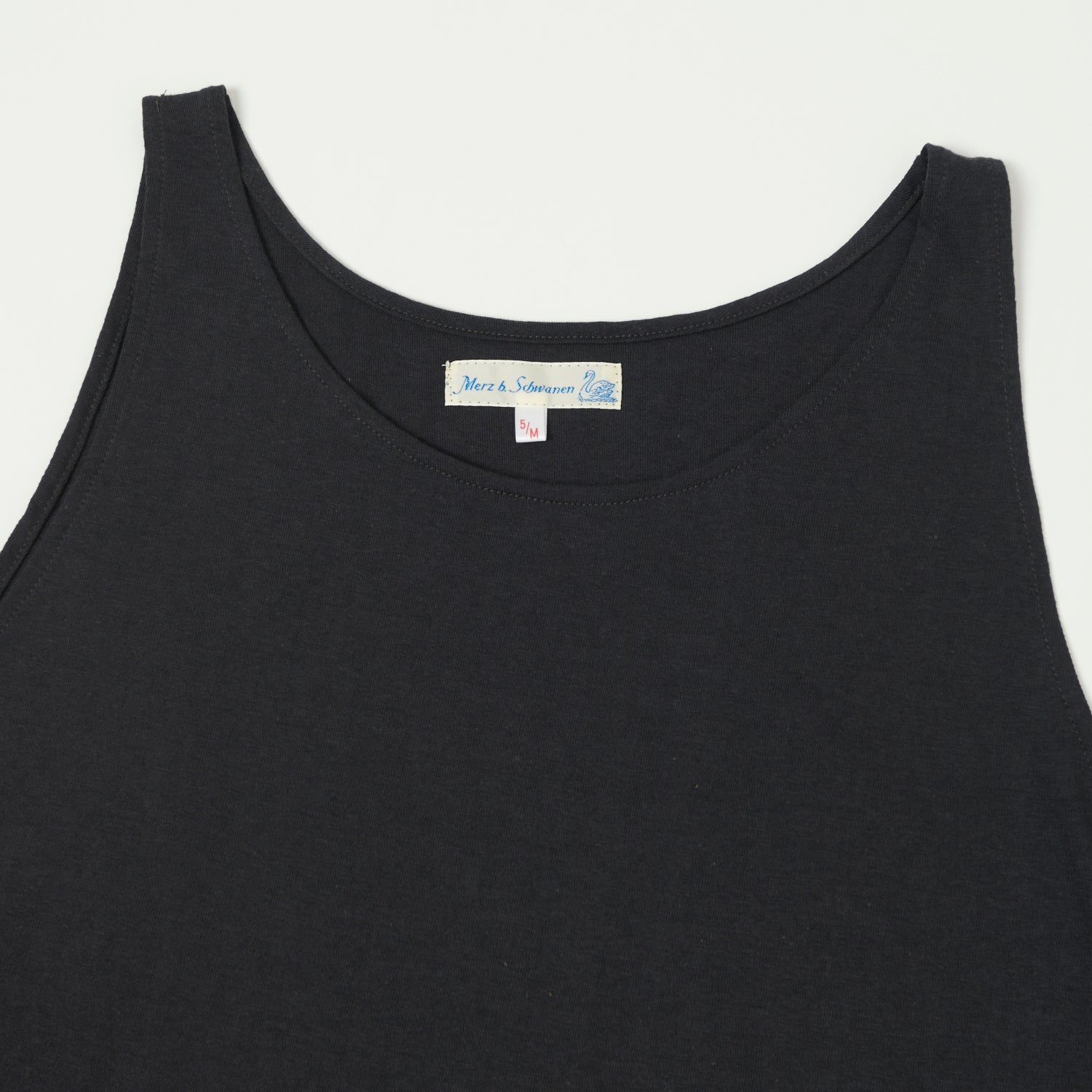 Merz b. Schwanen 136 Lightweight Tank Top - Charcoal