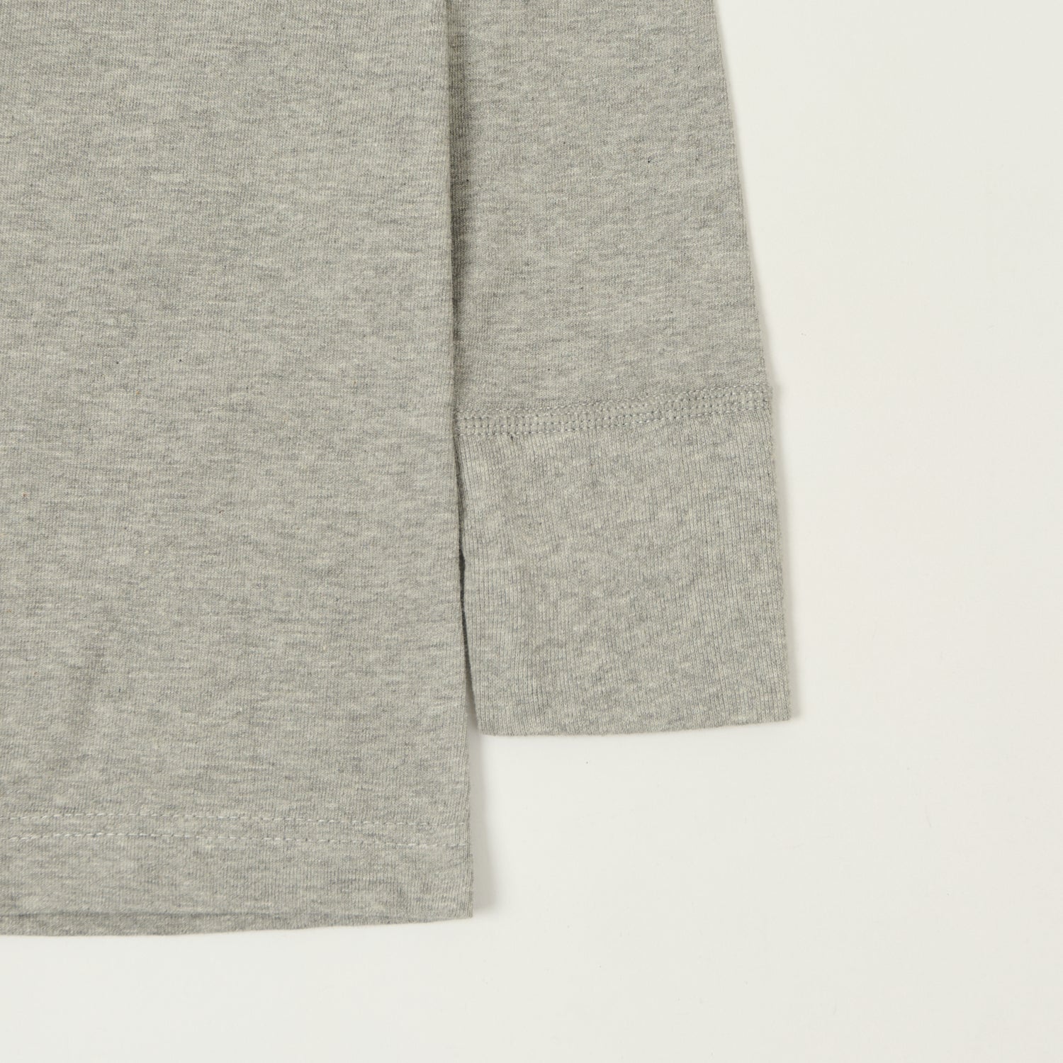 Merz b. Schwanen 1930s Long Sleeve Henley - Grey Melange