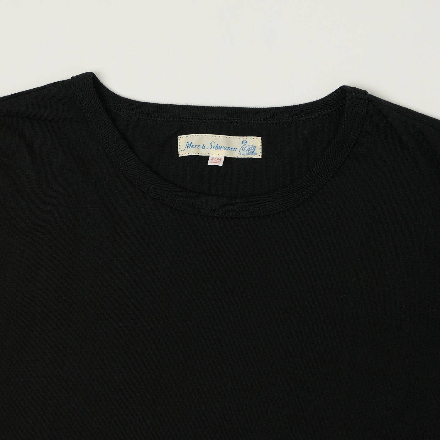 Merz b. Schwanen 1950sLS Lightweight Long Sleeve T-Shirt - Deep Black