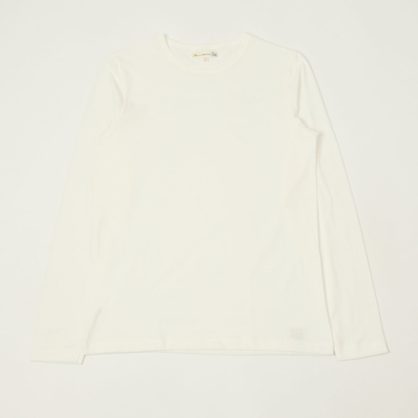 Merz b. Schwanen 1950sLS Lightweight Long Sleeve T-Shirt - White