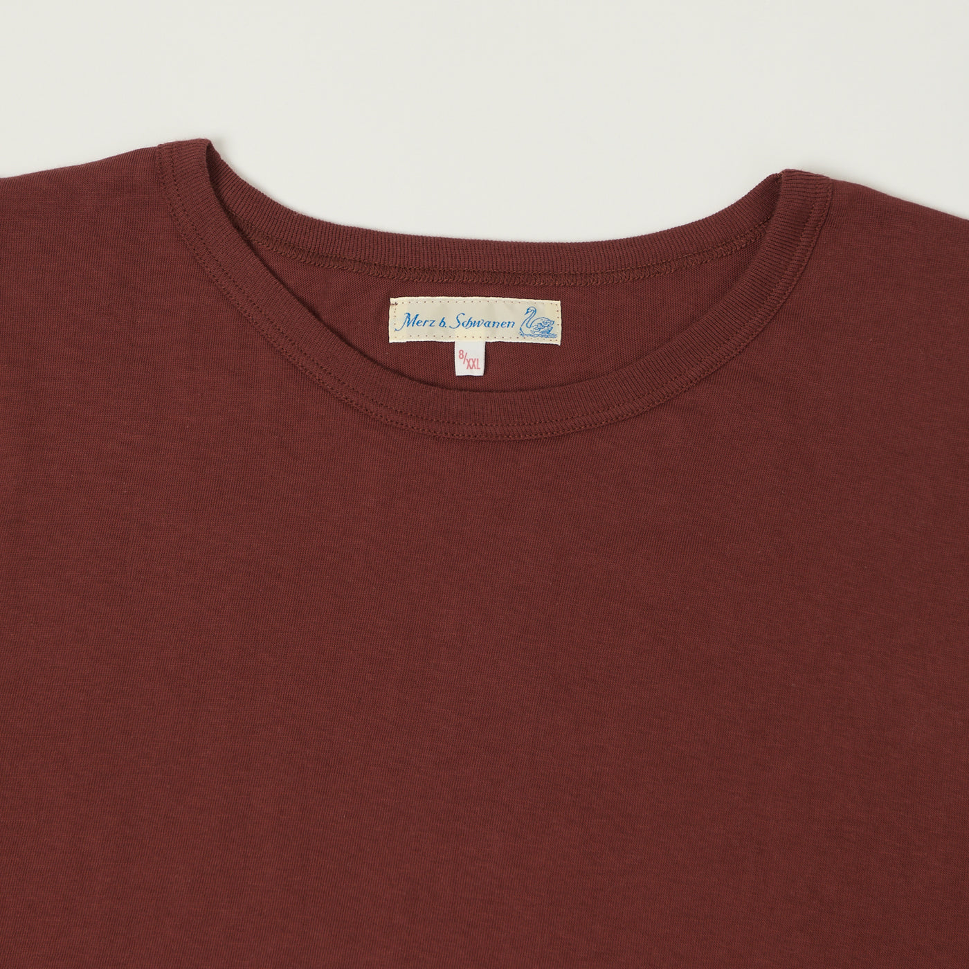 Merz b. Schwanen 1950s Lightweight Long Sleeve T-Shirt - Barn Red