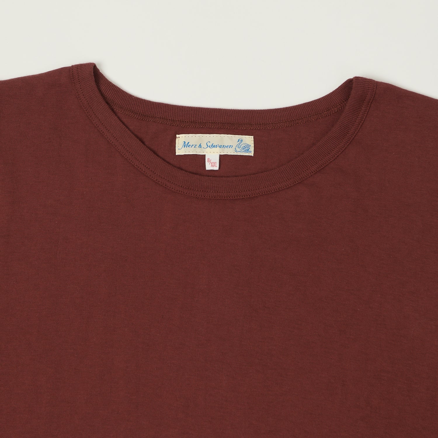 Merz b. Schwanen 1950s Lightweight Long Sleeve T-Shirt - Barn Red