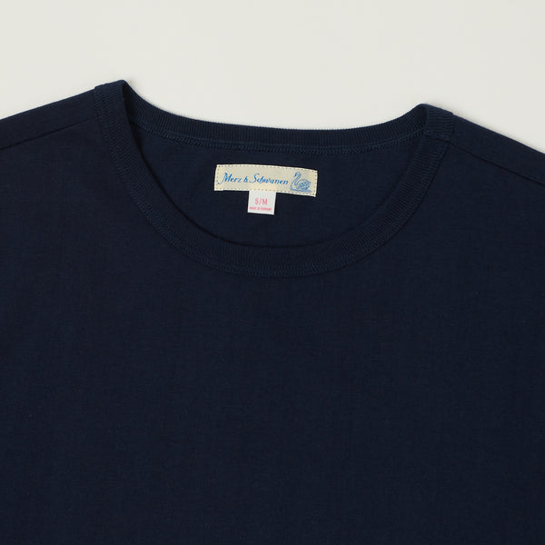 Merz b. Schwanen 1950s Classic Lightweight T-Shirt - Ink Blue
