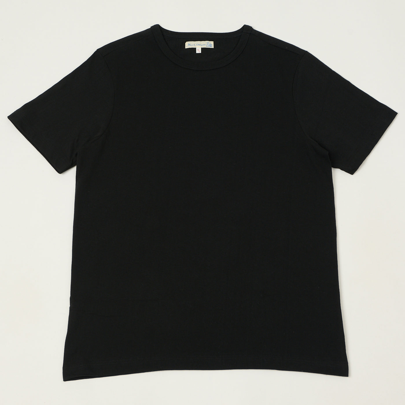 Merz b. Schwanen 1950s Classic Lightweight T-Shirt - Deep Black