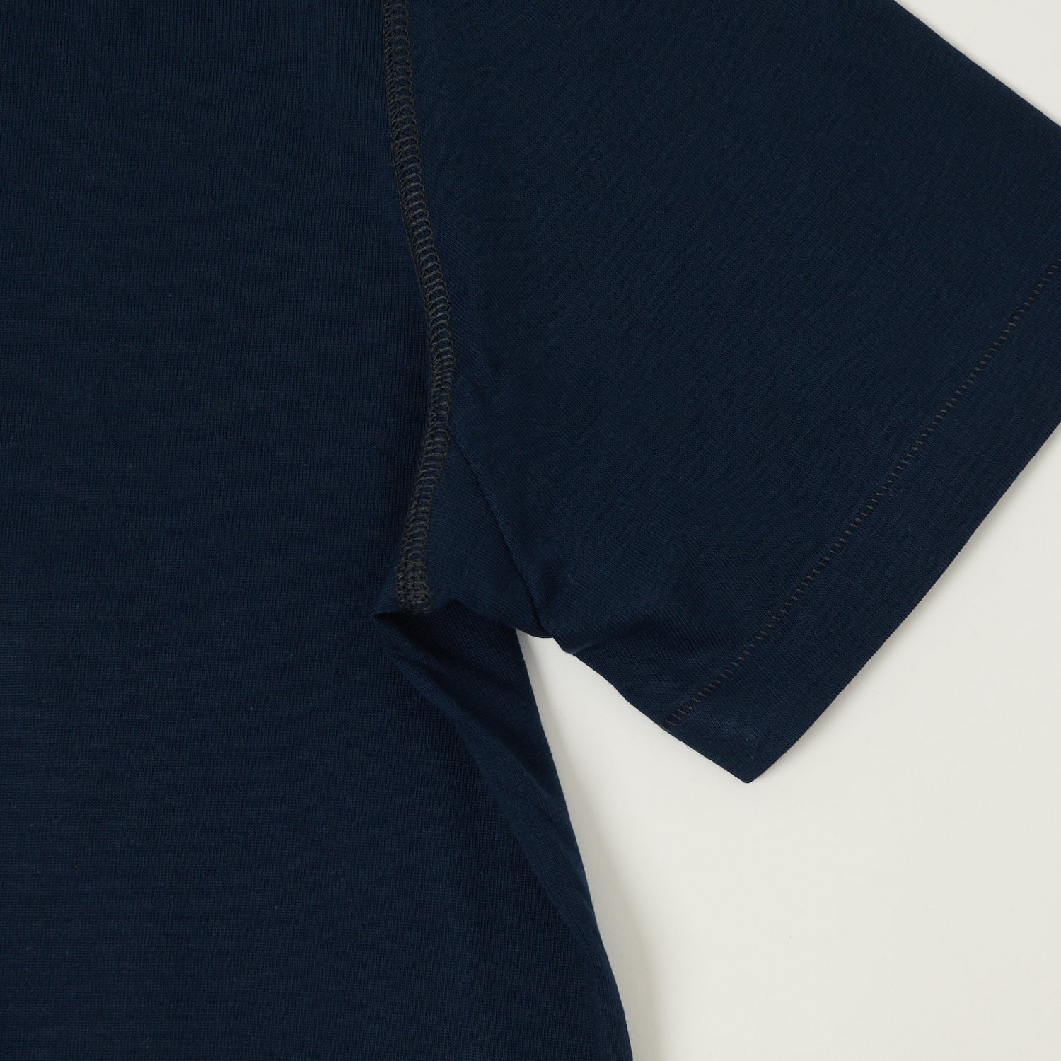 Merz b. Schwanen 204SL Short Sleeve Henley - Ink Blue