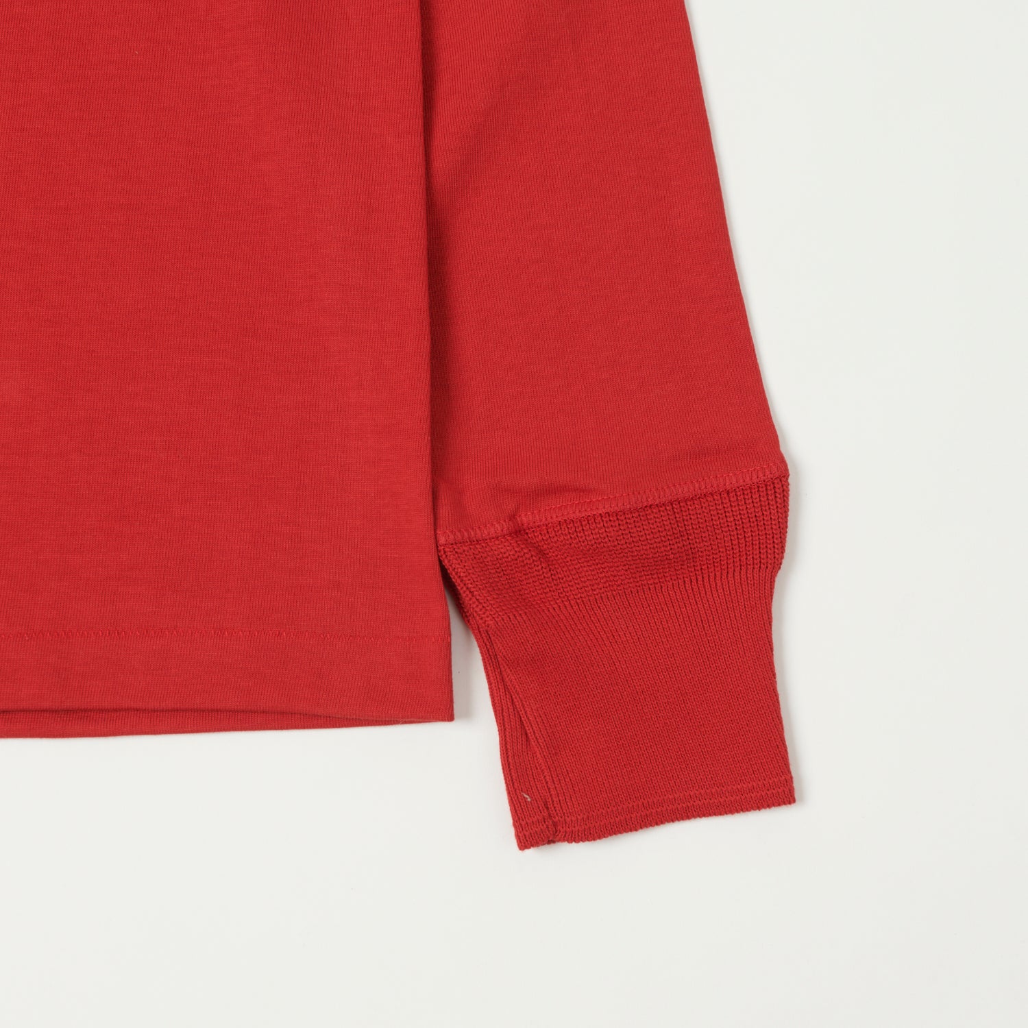 Merz b. Schwanen 206 Long Sleeve Henley - Red
