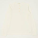 Merz b. Schwanen 206 Long Sleeve Henley - White