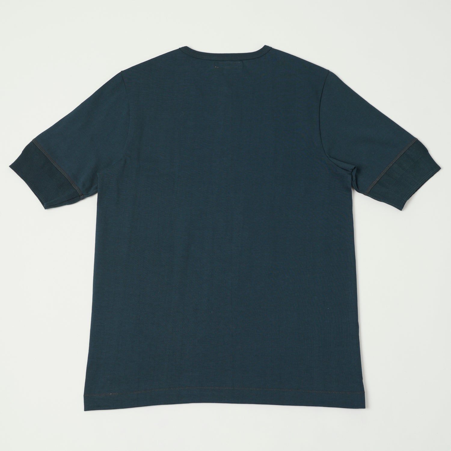 Merz b. Schwanen 207 Short Sleeve Henley - Mineral Blue