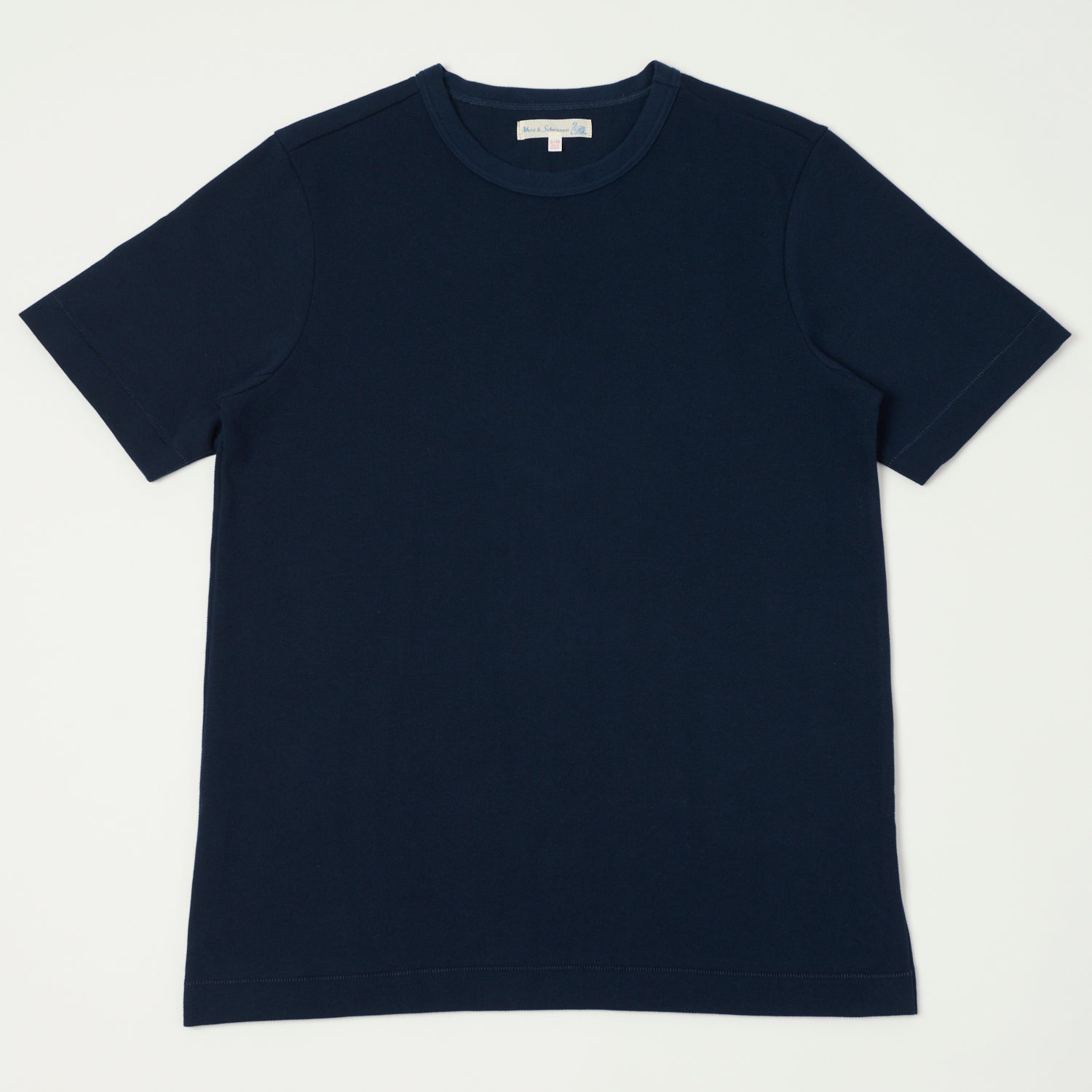 Merz b. Schwanen 214PK Relaxed Piquè T-Shirt - Ink Blue