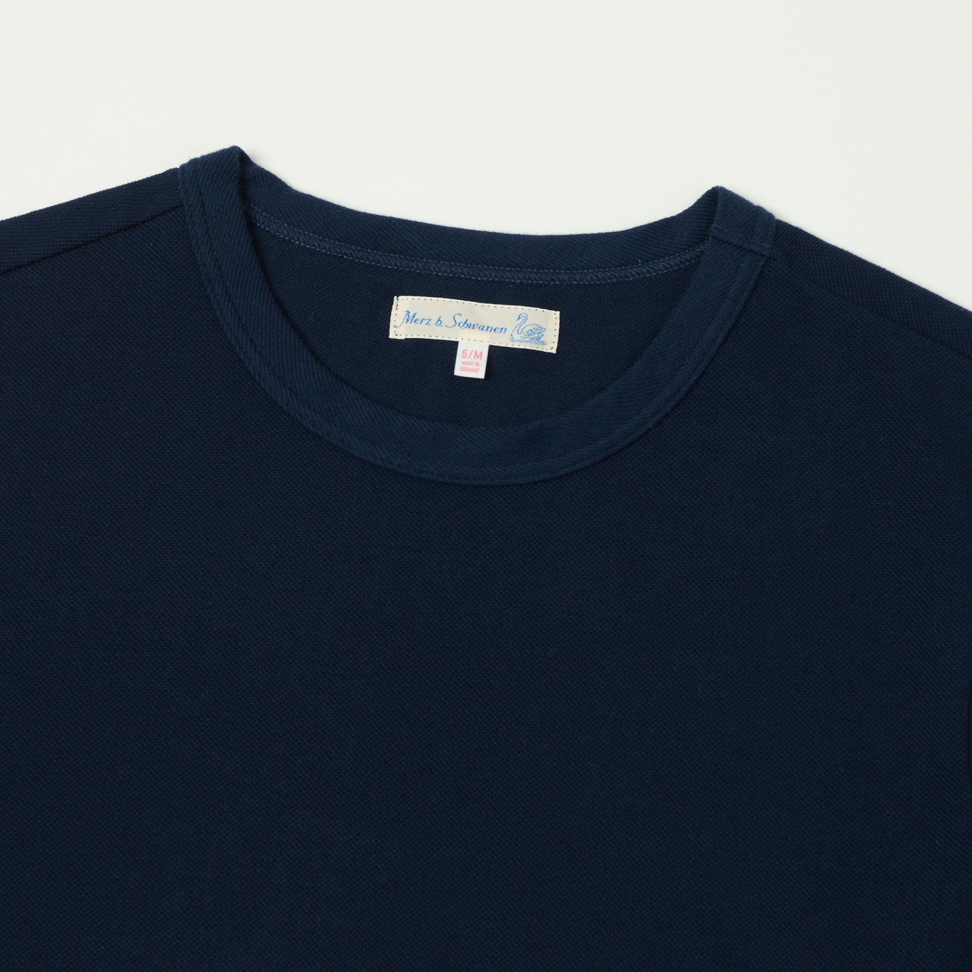 Merz b. Schwanen 214PK Relaxed Piquè T-Shirt - Ink Blue