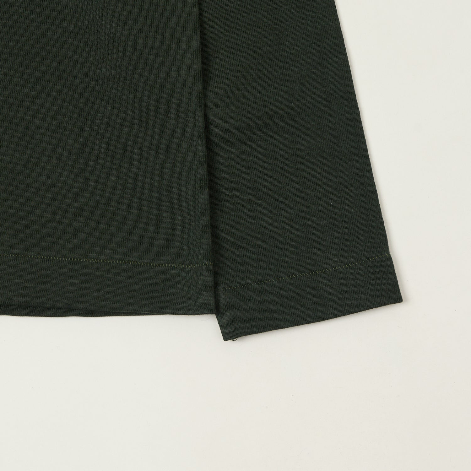 Merz b. Schwanen 2S18 Heavyweight Long Sleeve T-Shirt - Forest