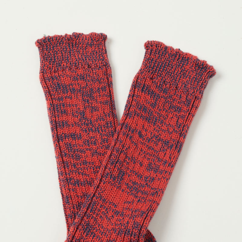 Merz b. Schwanen 271 Cotton Socks - Navy/Red