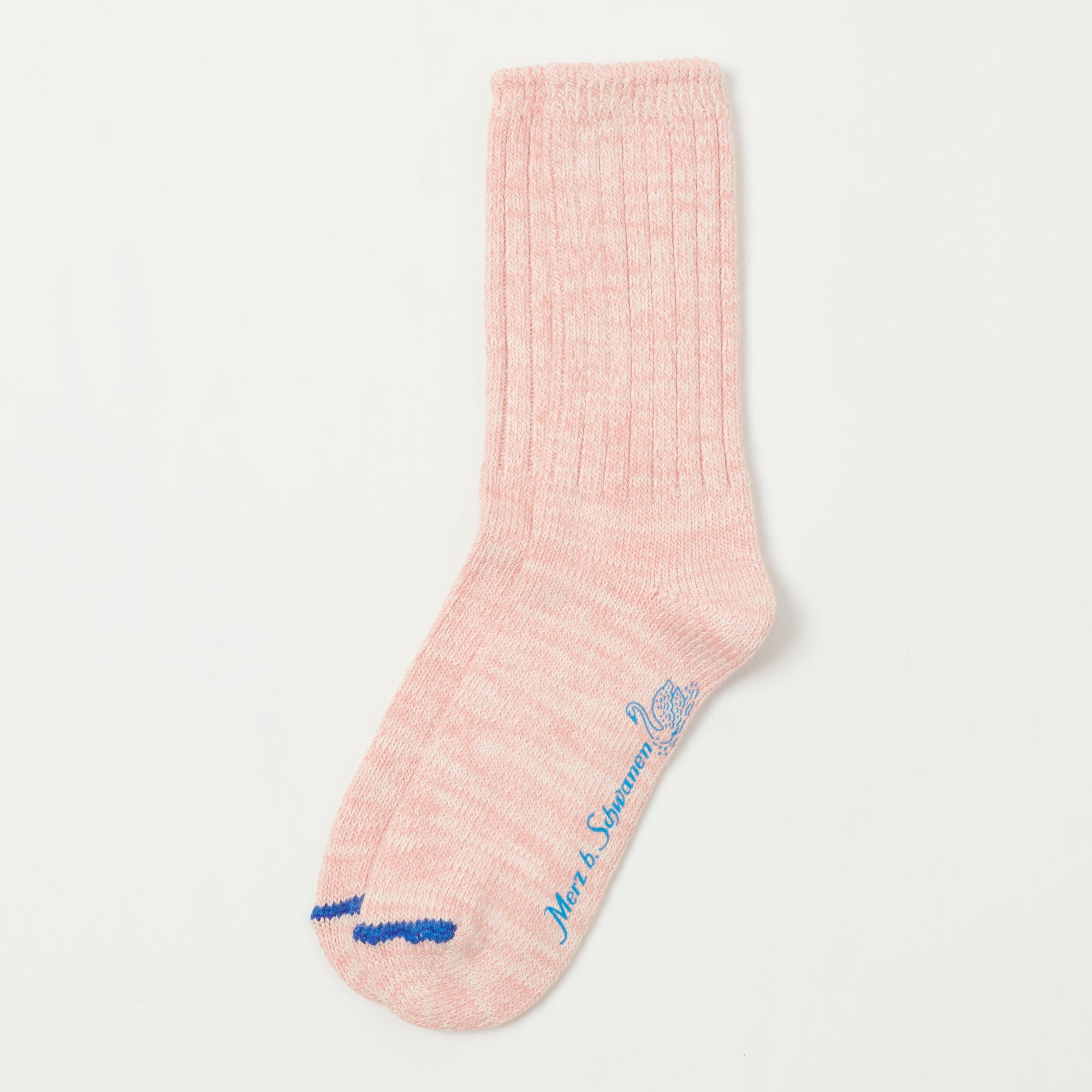 Merz b. Schwanen GS07 Melange Sock - Peach/Nature Melange
