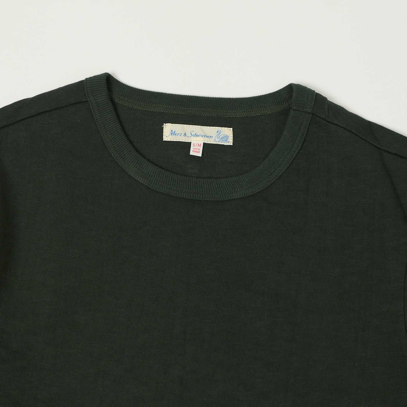 Merz b. Schwanen 2S18 Heavyweight Long Sleeve T-Shirt - Forest