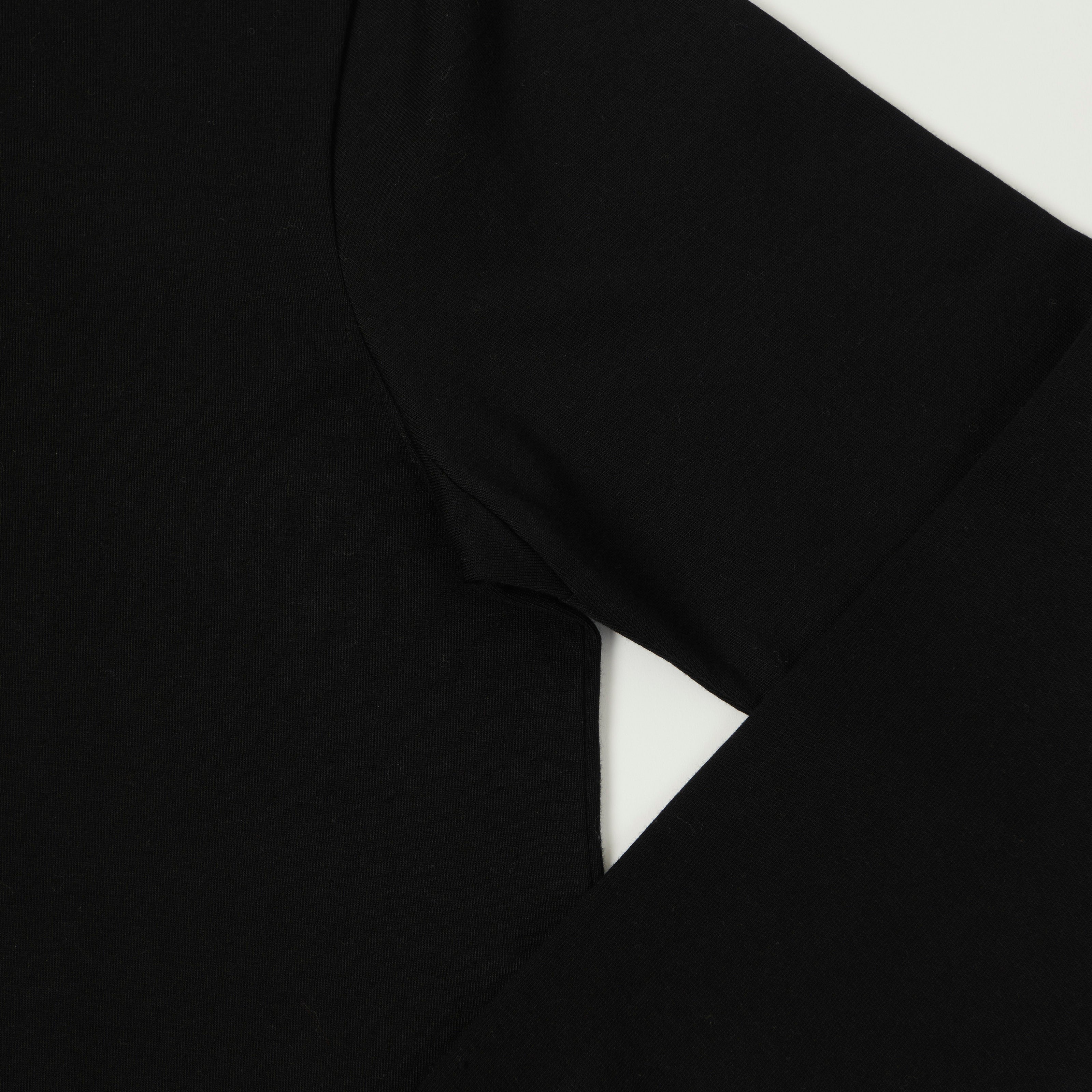 Merz b. Schwanen 2M06 Classic Long Sleeve Henley - Black