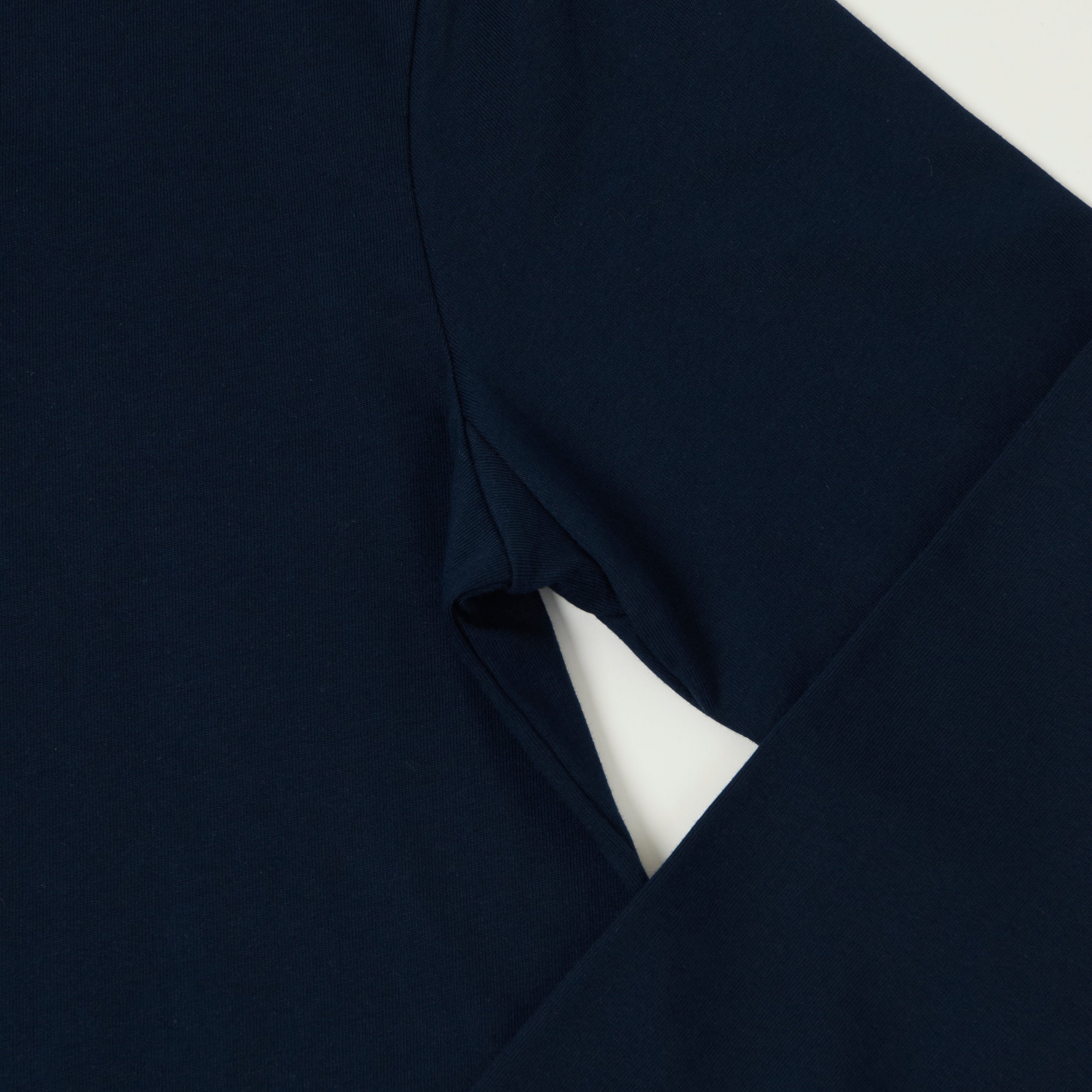 Merz b. Schwanen 2M06 Classic Long Sleeve Henley - Ink Blue