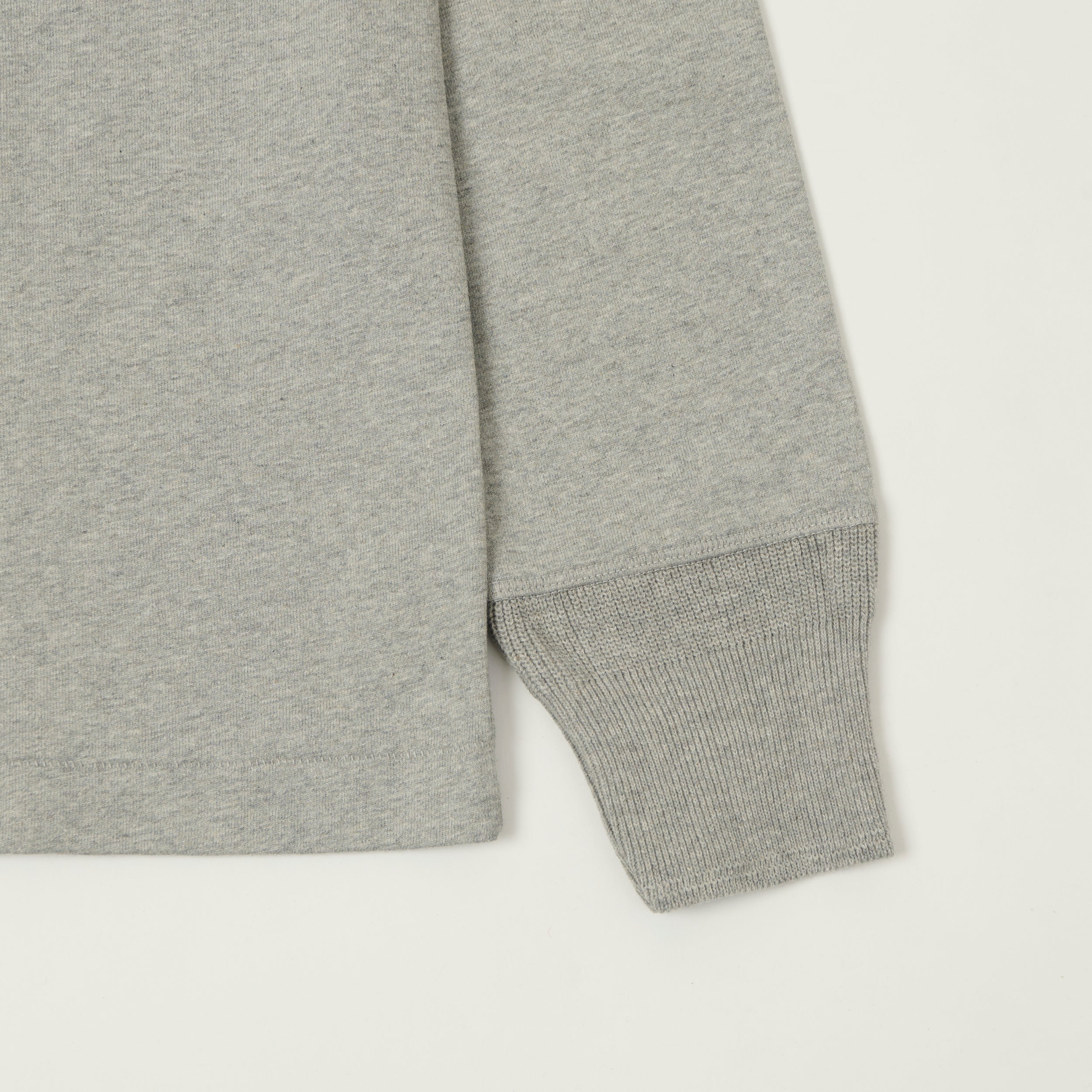 Merz b. Schwanen 2M06 Classic Long Sleeve Henley - Grey Melange