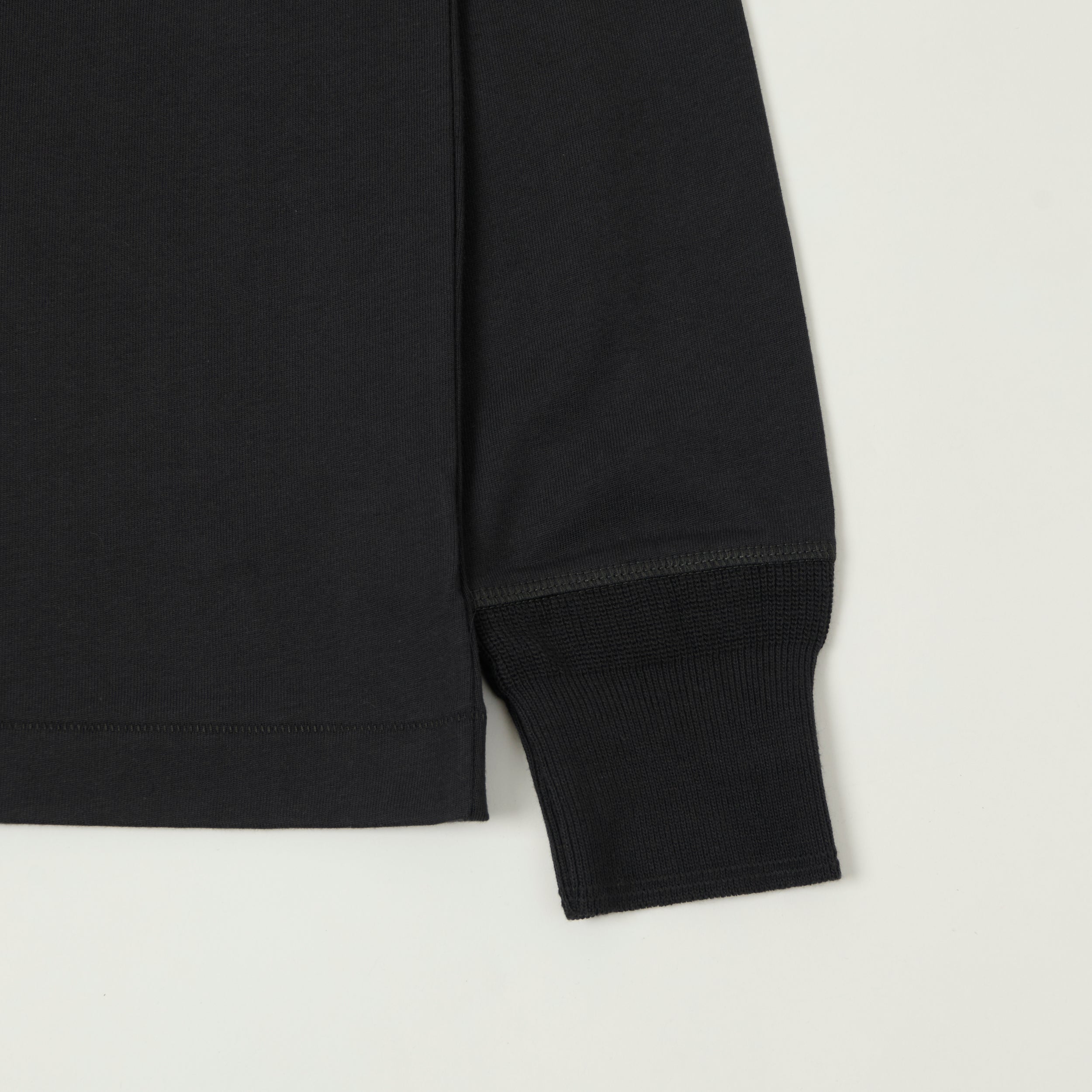 Merz b. Schwanen 2M06 Classic Long Sleeve Henley - Charcoal