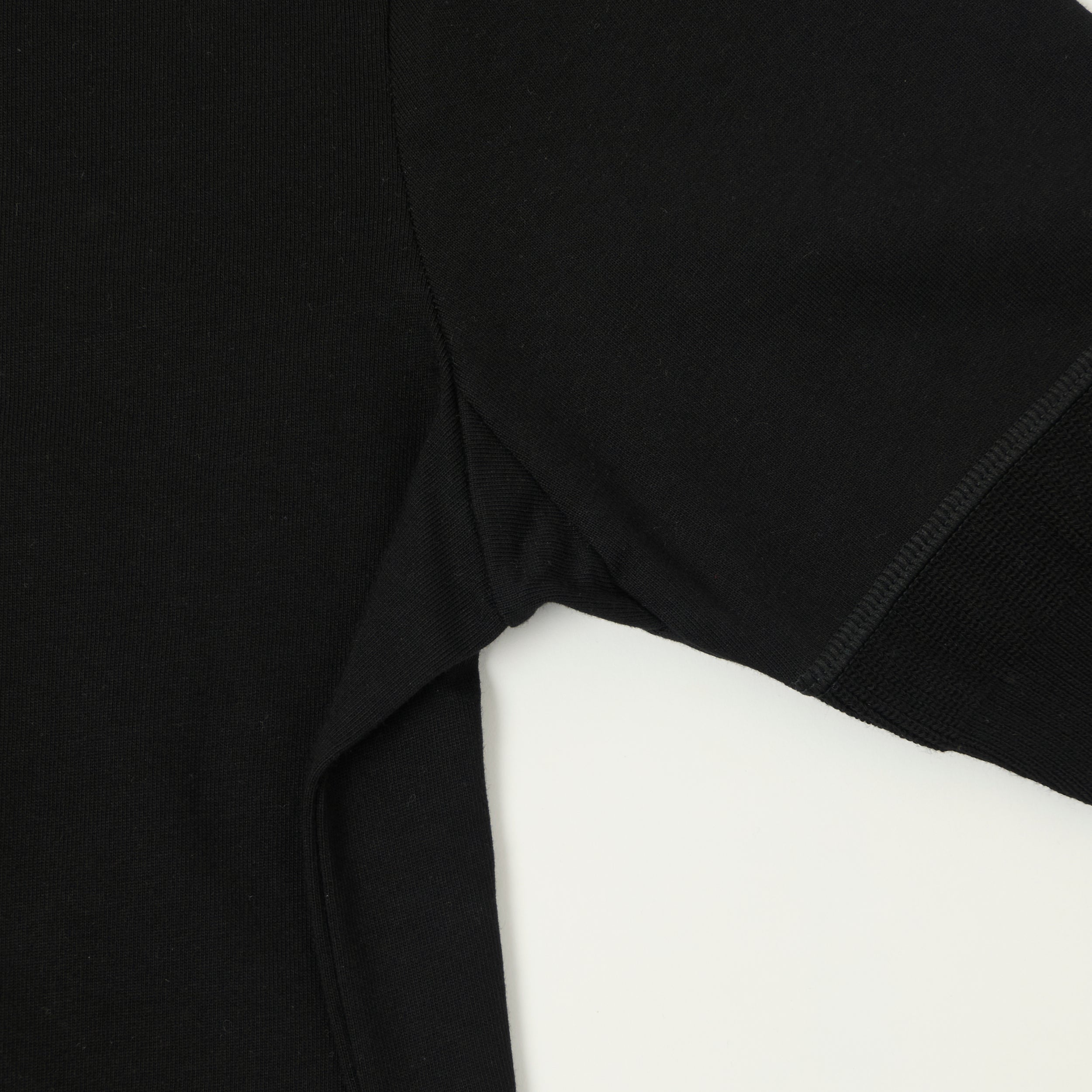 Merz b. Schwanen 2M07 Short Sleeve Henley - Deep Black