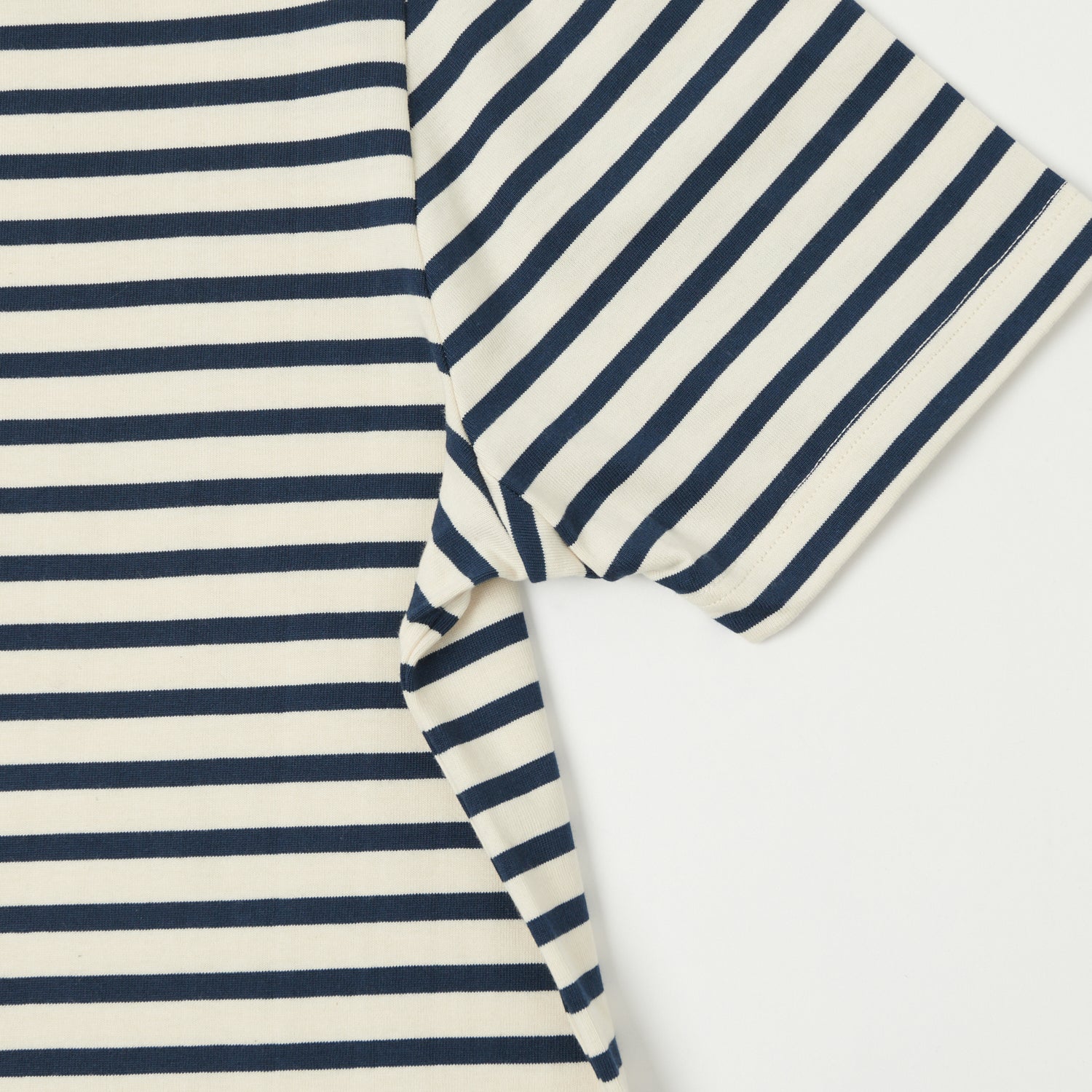 Merz b. Schwanen 2M14 Striped Relaxed T-Shirt - Ink/Nature