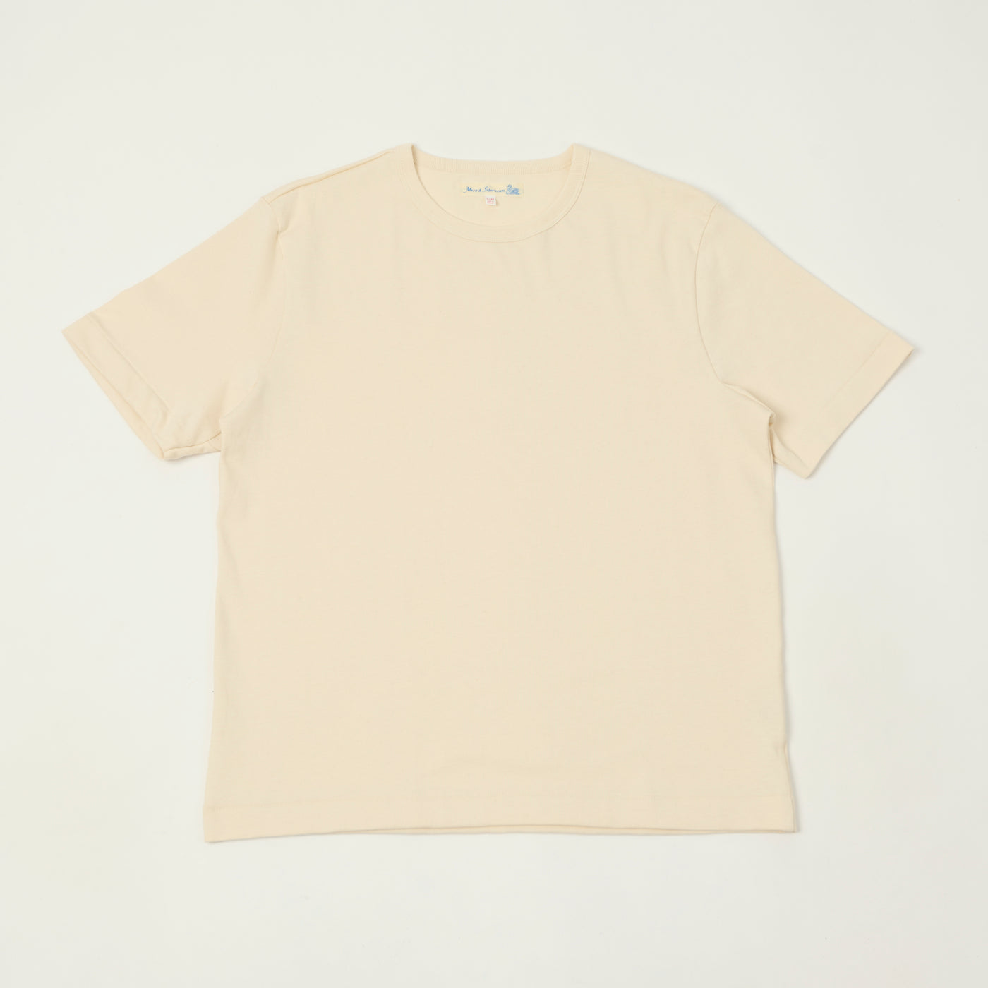 Merz b. Schwanen 2M15C Classic Cropped Jersey T-Shirt - Nature