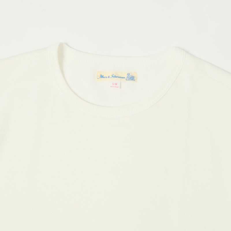 Merz b. Schwanen 2M15C Classic Jersey Tee - White