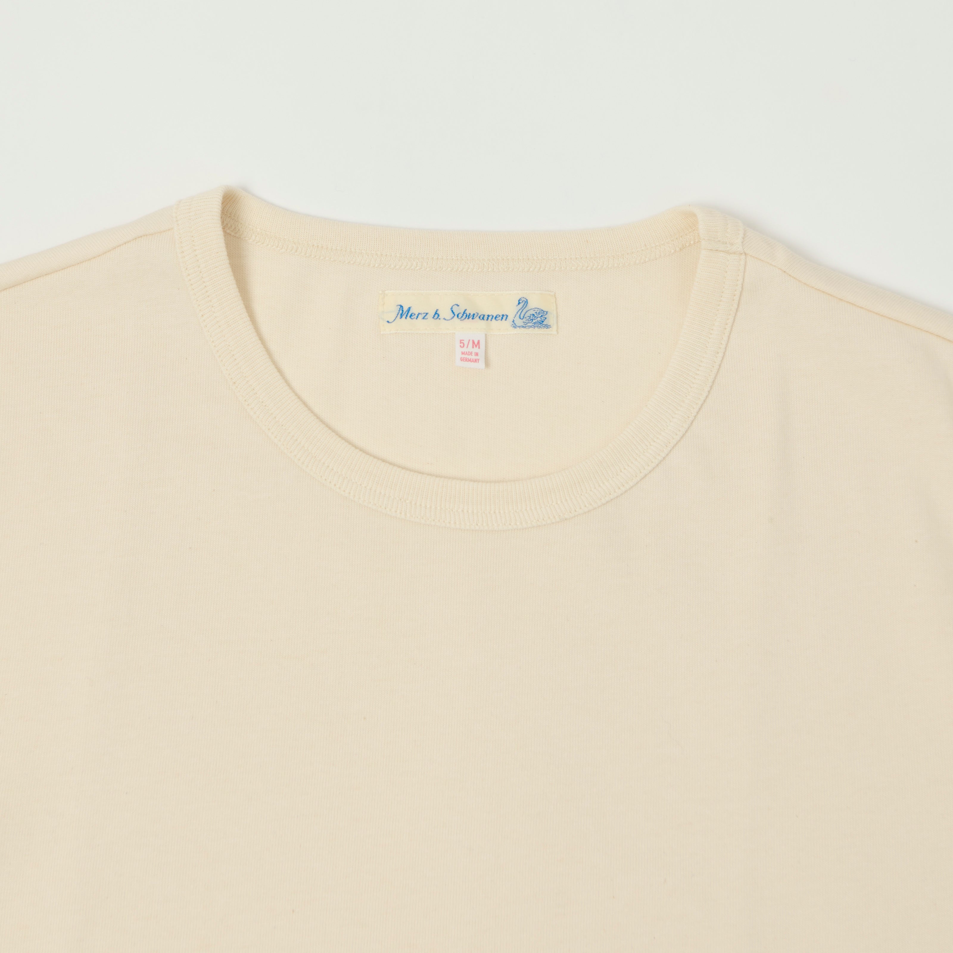 Merz b. Schwanen 2M15LS Classic Jersey Long Sleeve T-Shirt - Nature