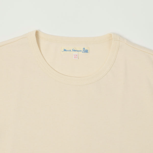 Merz b. Schwanen 2M15LS Classic Jersey Long Sleeve T-Shirt - Nature