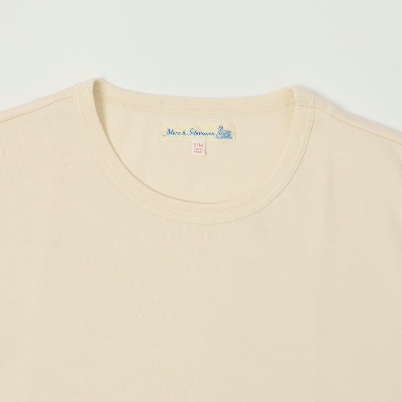 Merz b. Schwanen 2M15LS Classic Jersey Long Sleeve T-Shirt - Nature