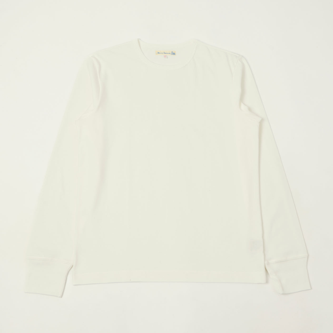 Merz b. Schwanen 2M15LS Classic Jersey Long Sleeve T-Shirt - White
