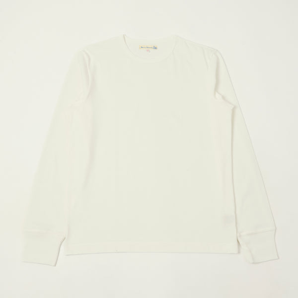 Merz b. Schwanen 2M15LS Classic Jersey Long Sleeve T-Shirt - White