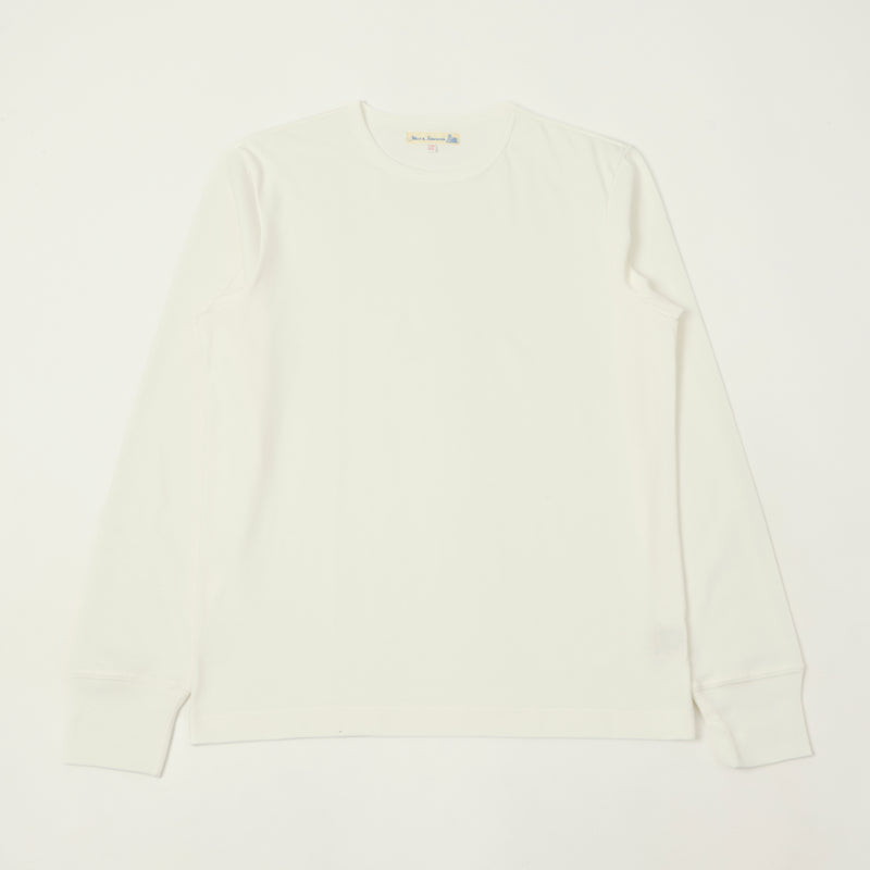 Merz b. Schwanen 2M15LS Classic Jersey Long Sleeve T-Shirt - White