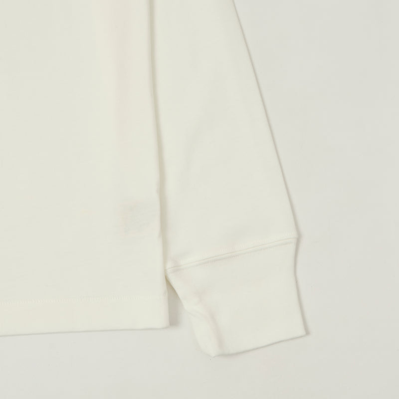 Merz b. Schwanen 2M15LS Classic Jersey Long Sleeve T-Shirt - White