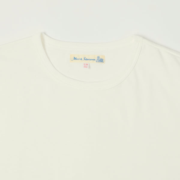 Merz b. Schwanen 2M15LS Classic Jersey Long Sleeve T-Shirt - White