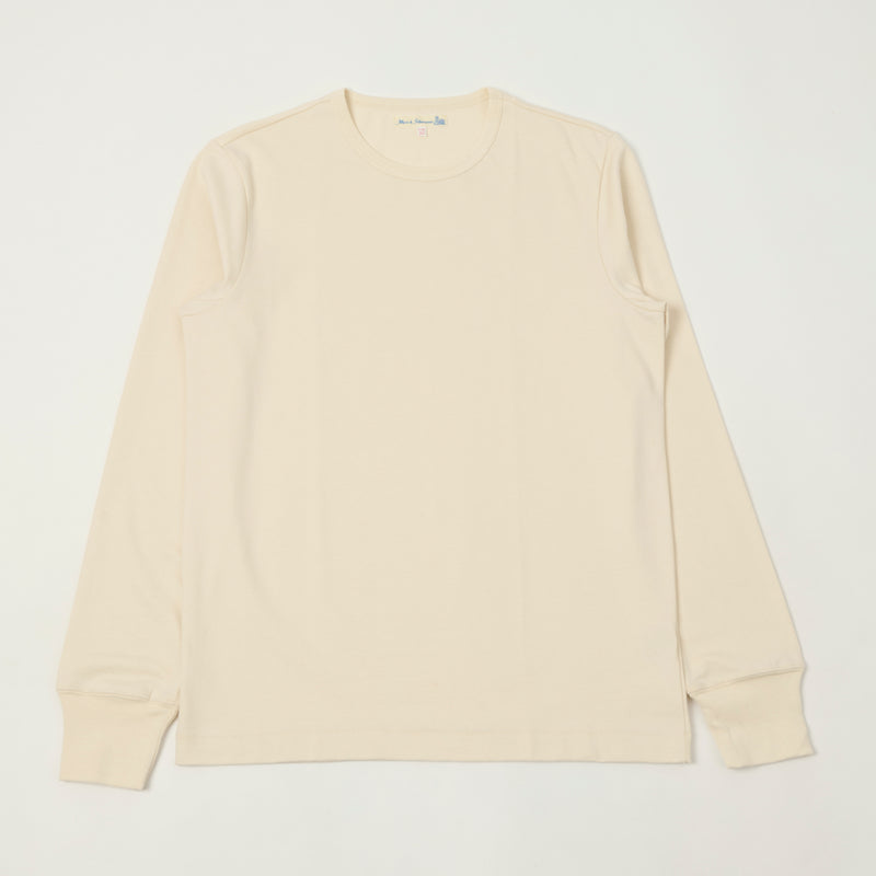 Merz b. Schwanen 2M15LS Classic Jersey Long Sleeve T-Shirt - Nature