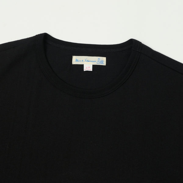 Merz b. Schwanen 2M15 Classic Jersey Tee - Deep Black