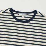 Merz b. Schwanen 2M18 L/S Classic Crew Neck Stripe Tee - Ink/Nature