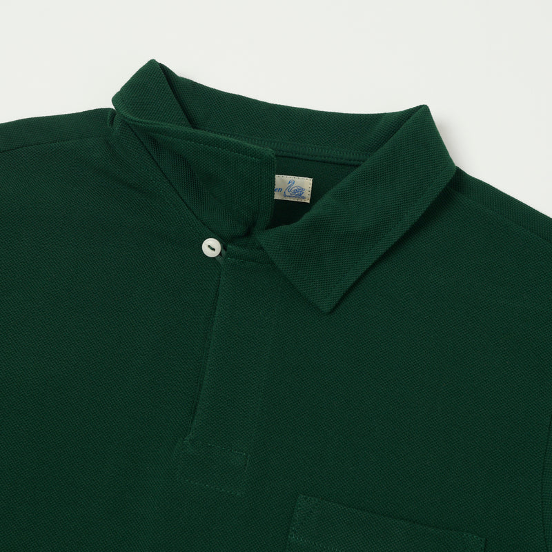 Merz b. Schwanen 2PKPL Pocket Polo Shirt - Classic Green