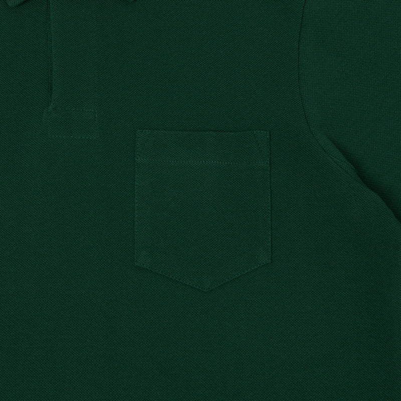 Merz b. Schwanen 2PKPL Pocket Polo Shirt - Classic Green