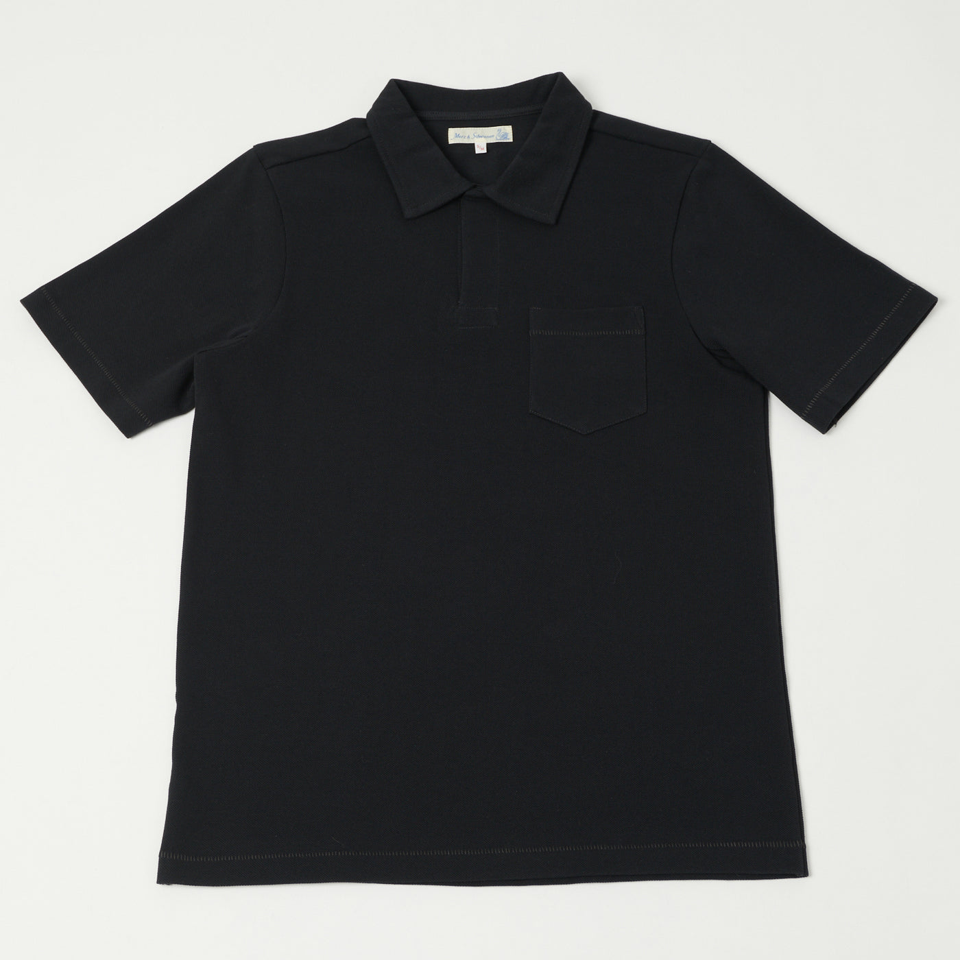 Merz b. Schwanen 2PKPL Pocket Polo Shirt - Charcoal
