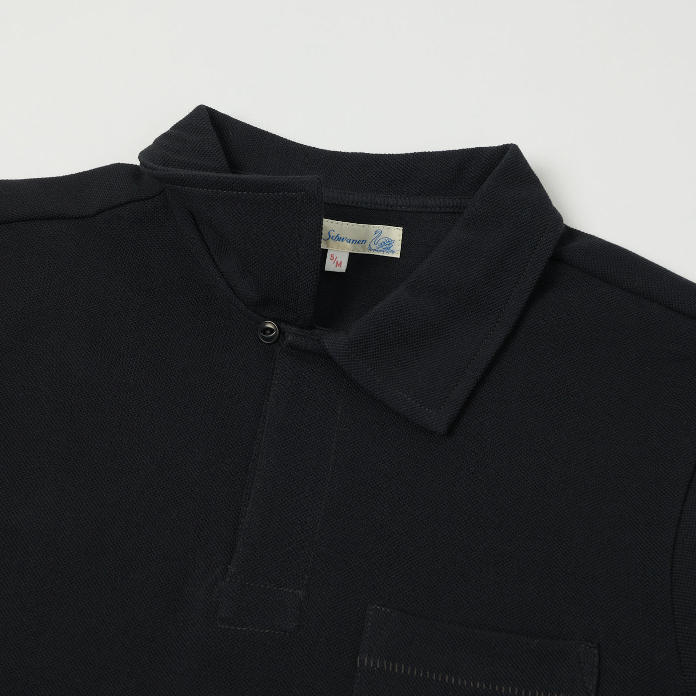 Merz b. Schwanen 2PKPL Pocket Polo Shirt - Charcoal