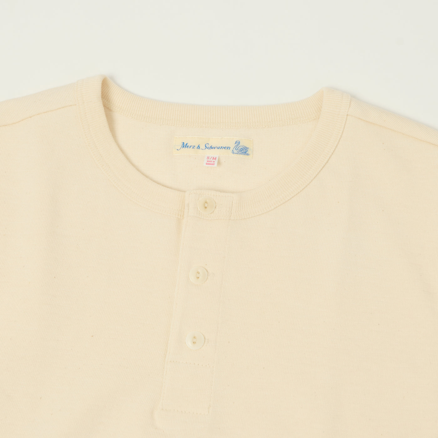 Merz b. Schwanen 'The Originals' 2S08 Relaxed Fit Heavyweight Long Sleeve Henley - Nature