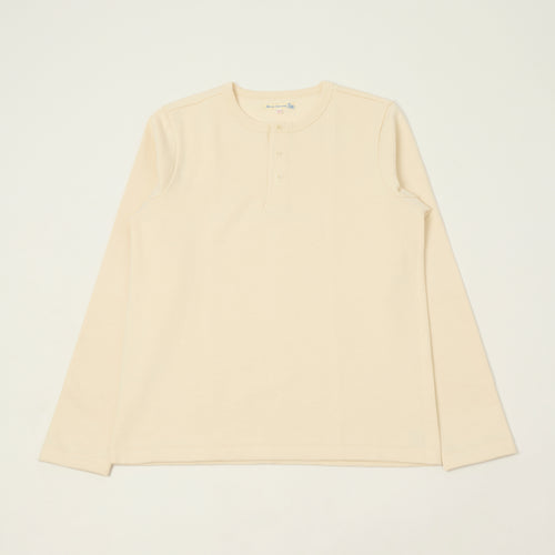 Merz b. Schwanen 'The Originals' 2S08 Relaxed Fit Heavyweight Long Sleeve Henley - Nature